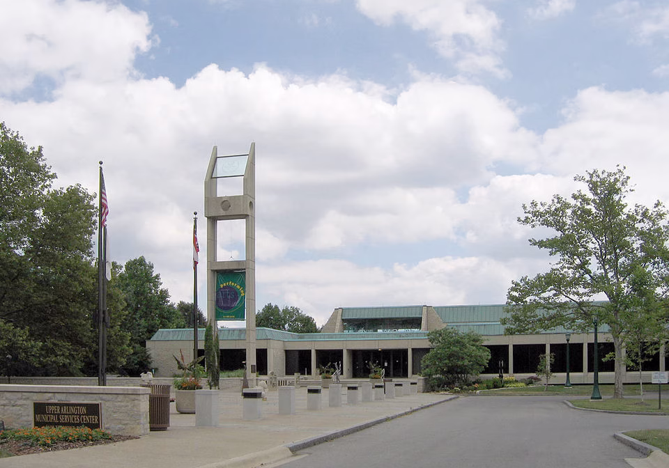 Upper Arlington Municipal Services Center building view.